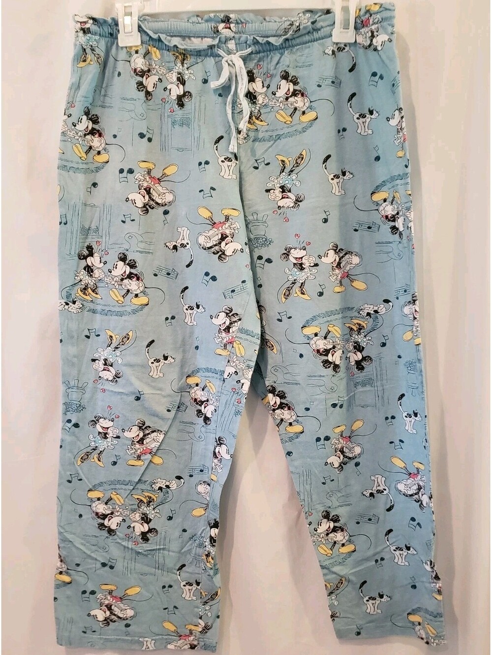Disney Mickey Mouse Lounge Pajama Pants Women's Medium Soft Drawstring Waist